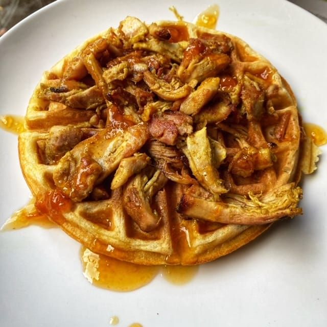 RECIPE: Coronation Chicken and Waffles