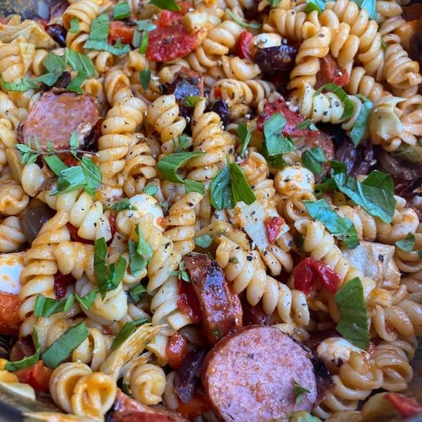 RECIPE: Pasta Salad with Roasted Tomato Vinaigrette