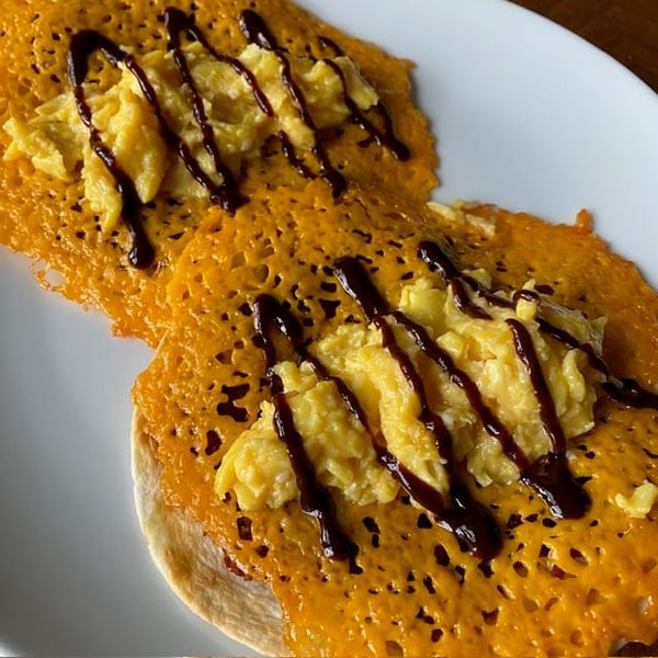 RECIPE: Crispy Cheese Breakfast Tacos