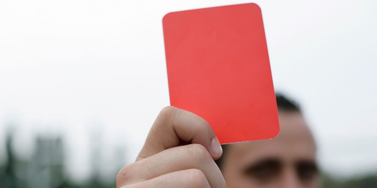 Feature image for What are some investing red cards?