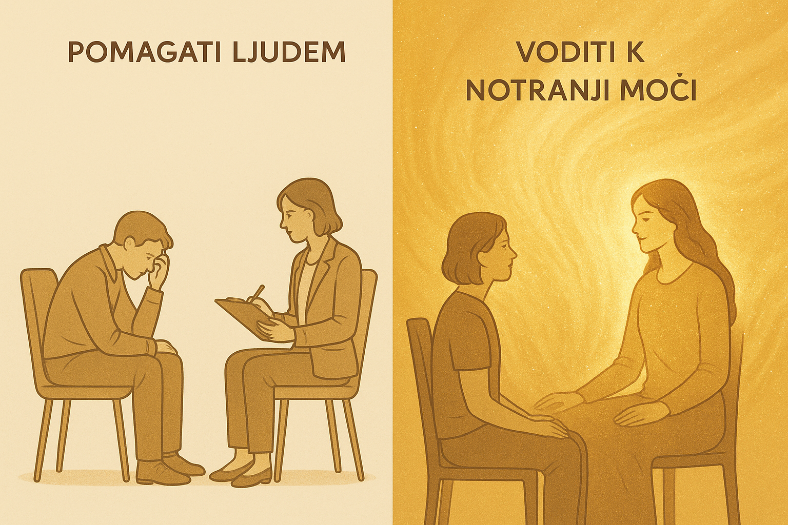 Ne išči pomoč. Išči stik s svojo močjo.