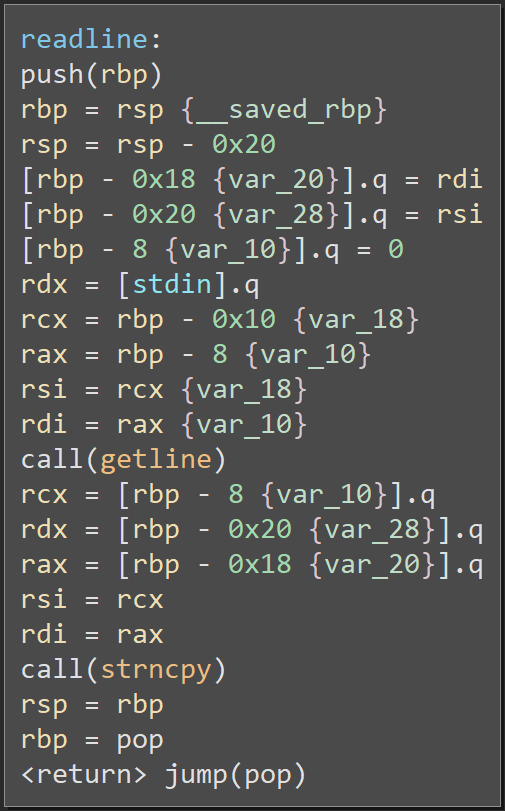 readline