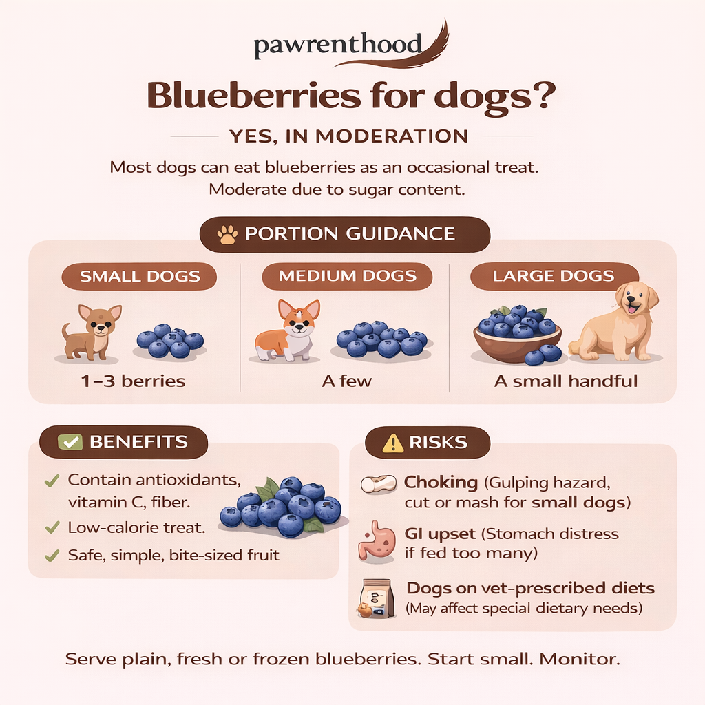 Can Dogs Eat Blueberries? (Yes. Safe Portions, Prep, and Risks)