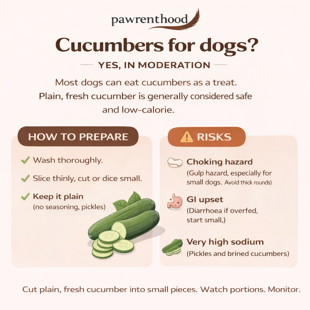 Can Dogs Eat Cucumbers? Yes, in Moderation (Plus: How to Serve Them Safely)