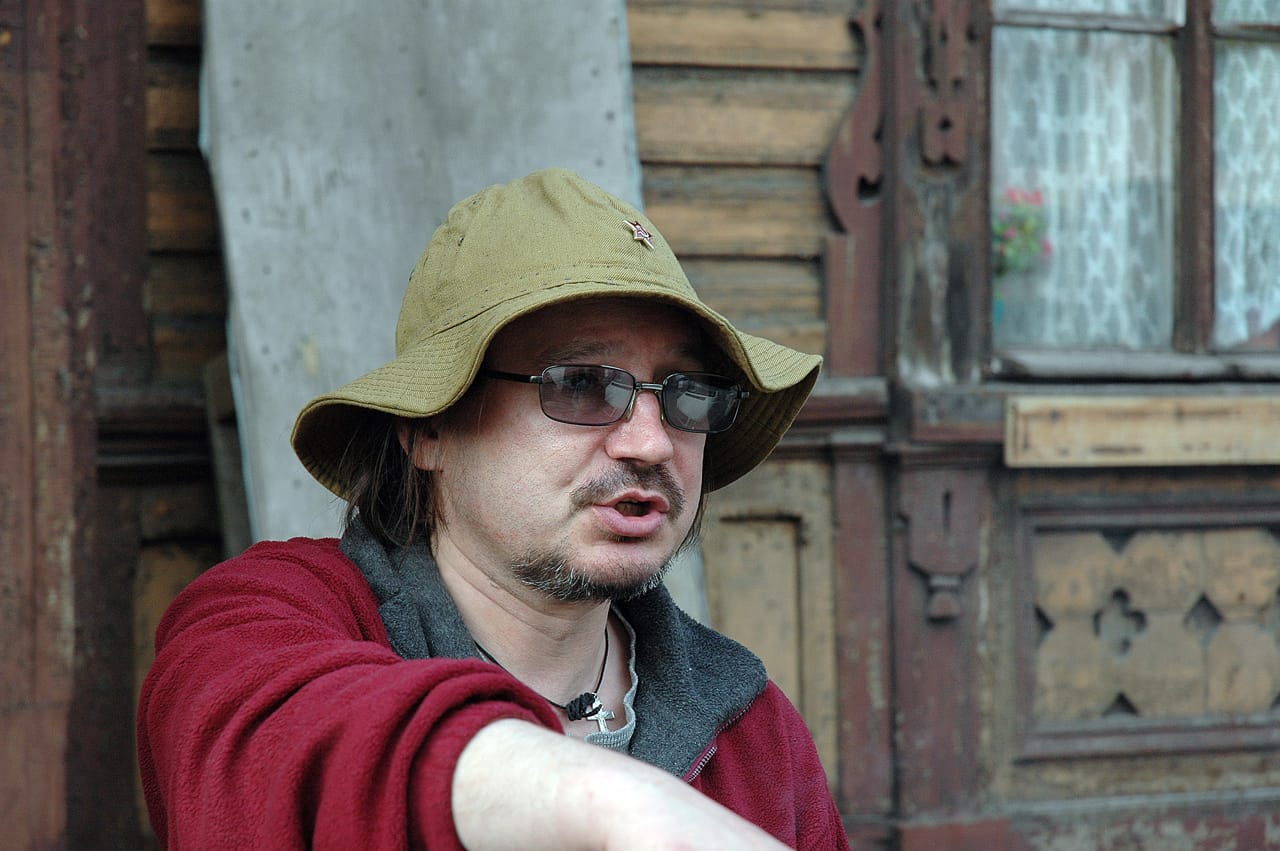 Алексей Балабанов на съемках фильма «Груз 200», 2007 год.
