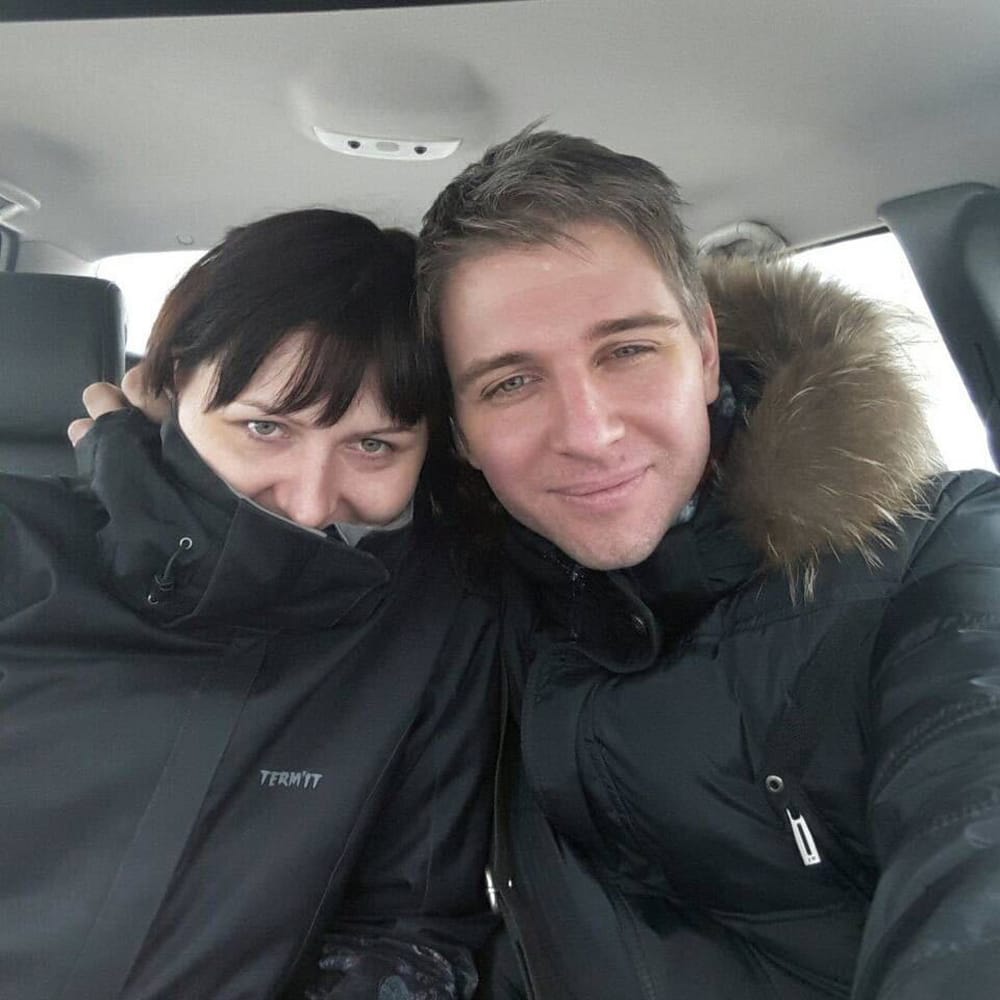 Людмила и Дмитрий после знакомства