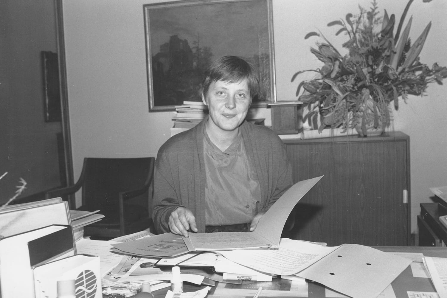 Ангела Меркель в 1990 году