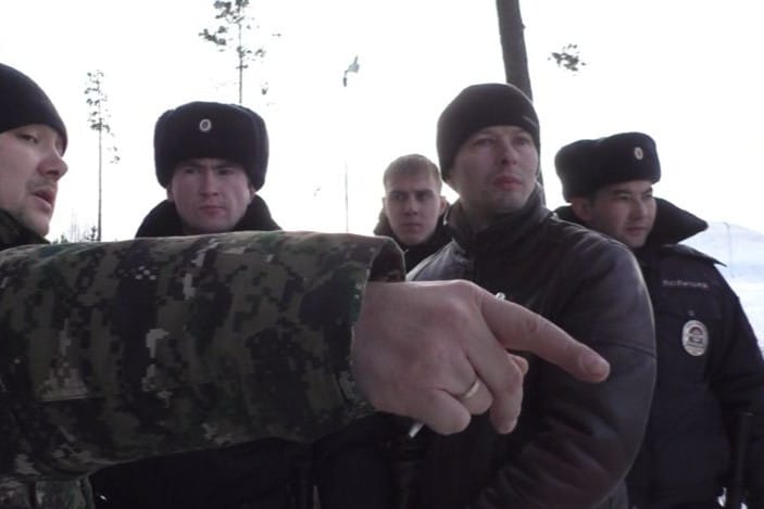 Александров на следственном эксперименте