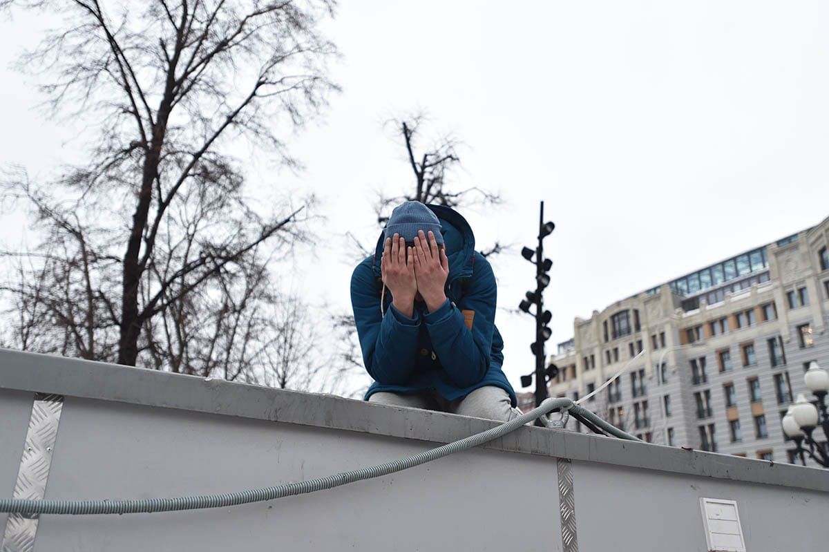 Человек на митинге