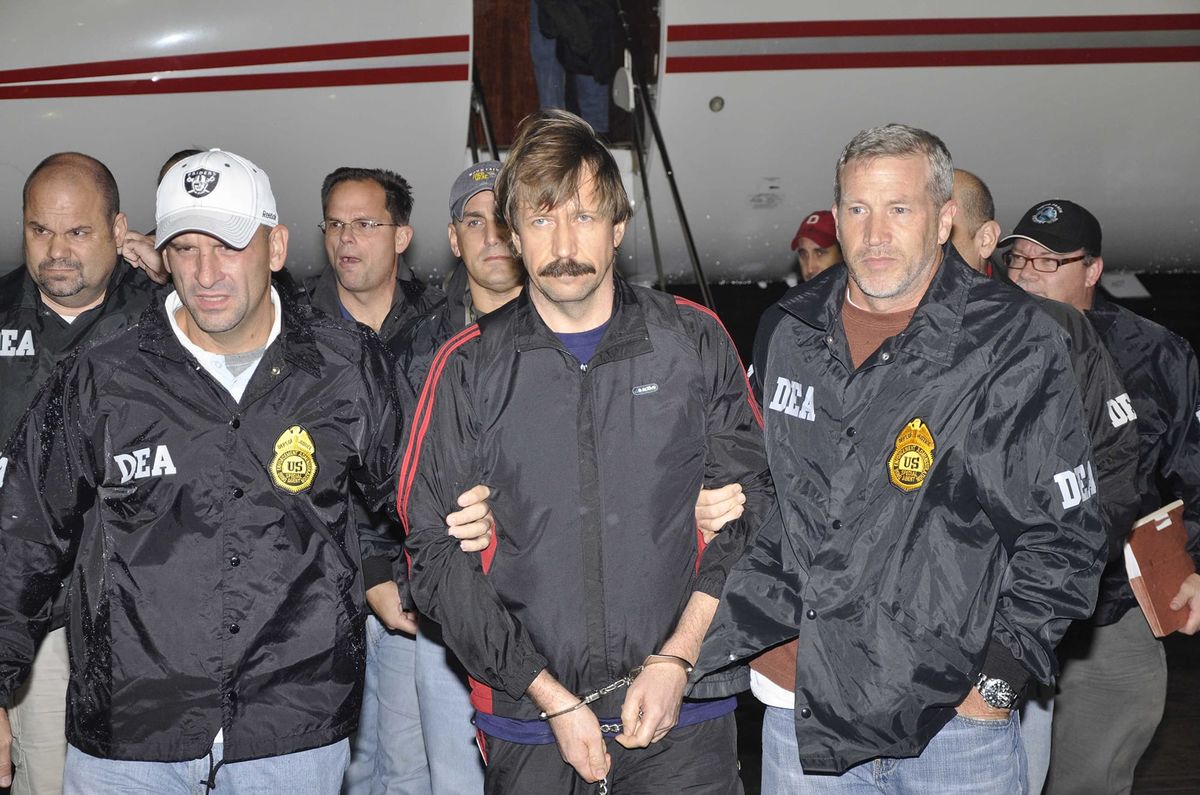 Victor Bout, ”The Merchant of Death“, exchanged and in handcuffs