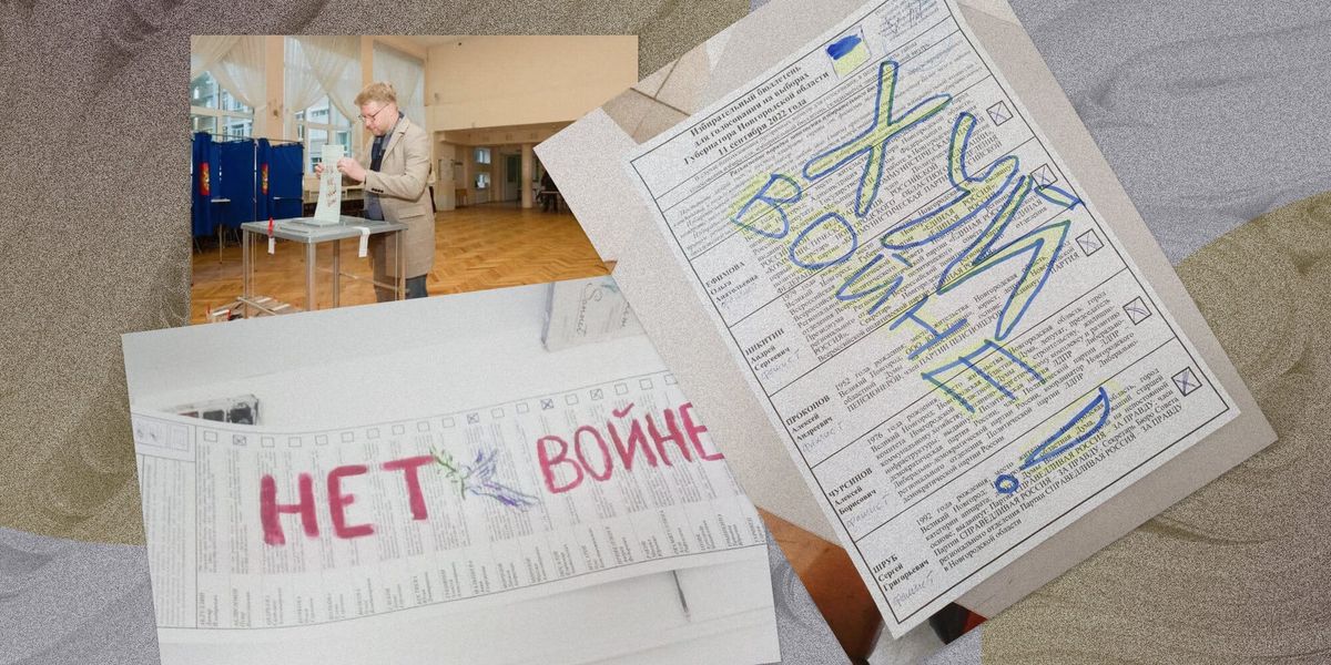 Написал на бюллетене «Хуй войне!» — в тот же день домой пришла полиция