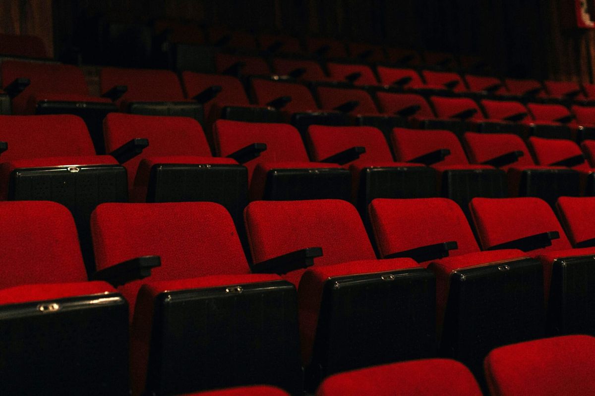 red cinema chairs