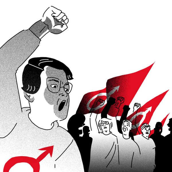 иллюстрация протеста инцелов