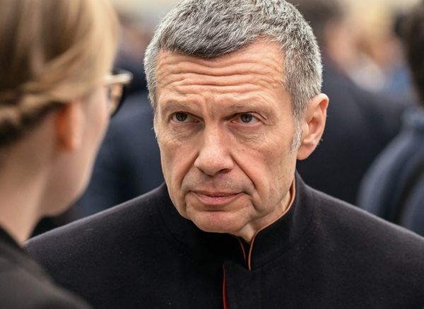 Vladimir Solovyov, a close-up photo of him