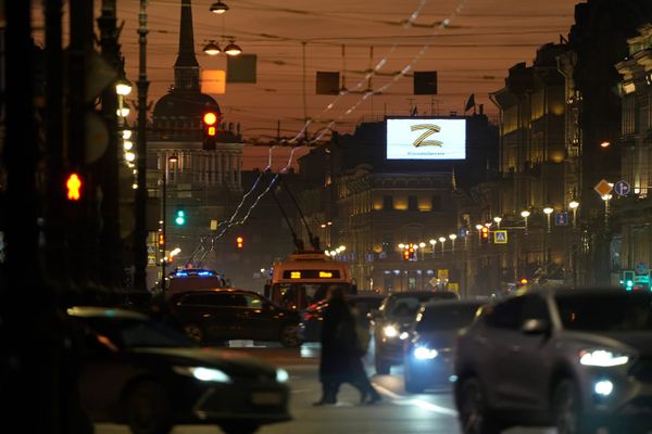 The streets of Saint Petersburg