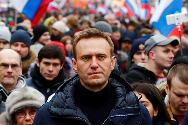 Алексей Навальный на митинге