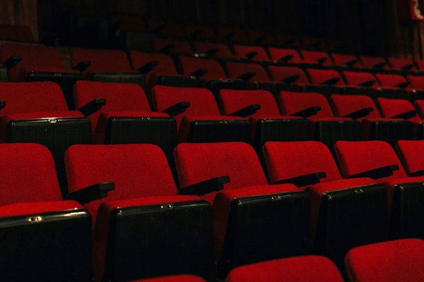 red cinema chairs