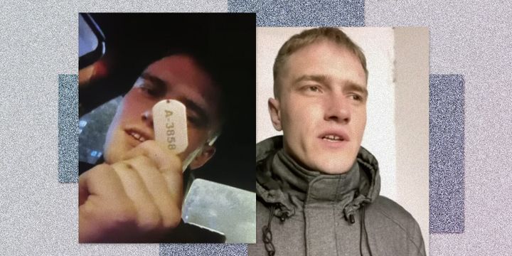 Коллаж из двух фото, на обоих Андрей Медведев — бывший боец ЧВК Вагнера