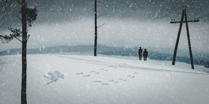 Под снегом Солдатской горы