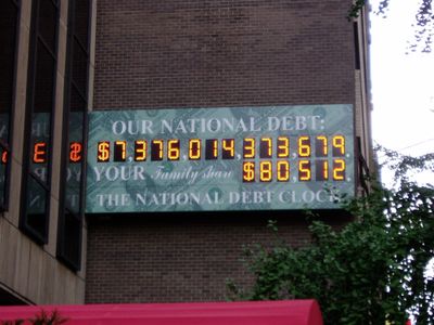 The National Debt Clock rollover