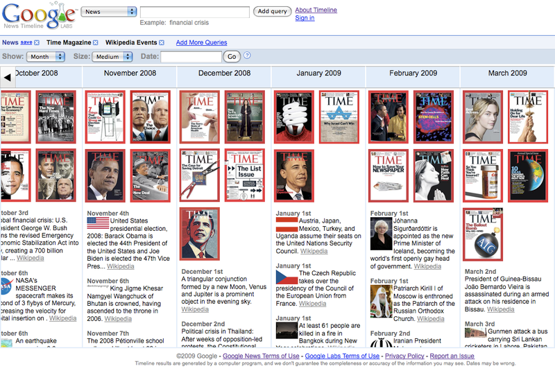 Timeline: Google News