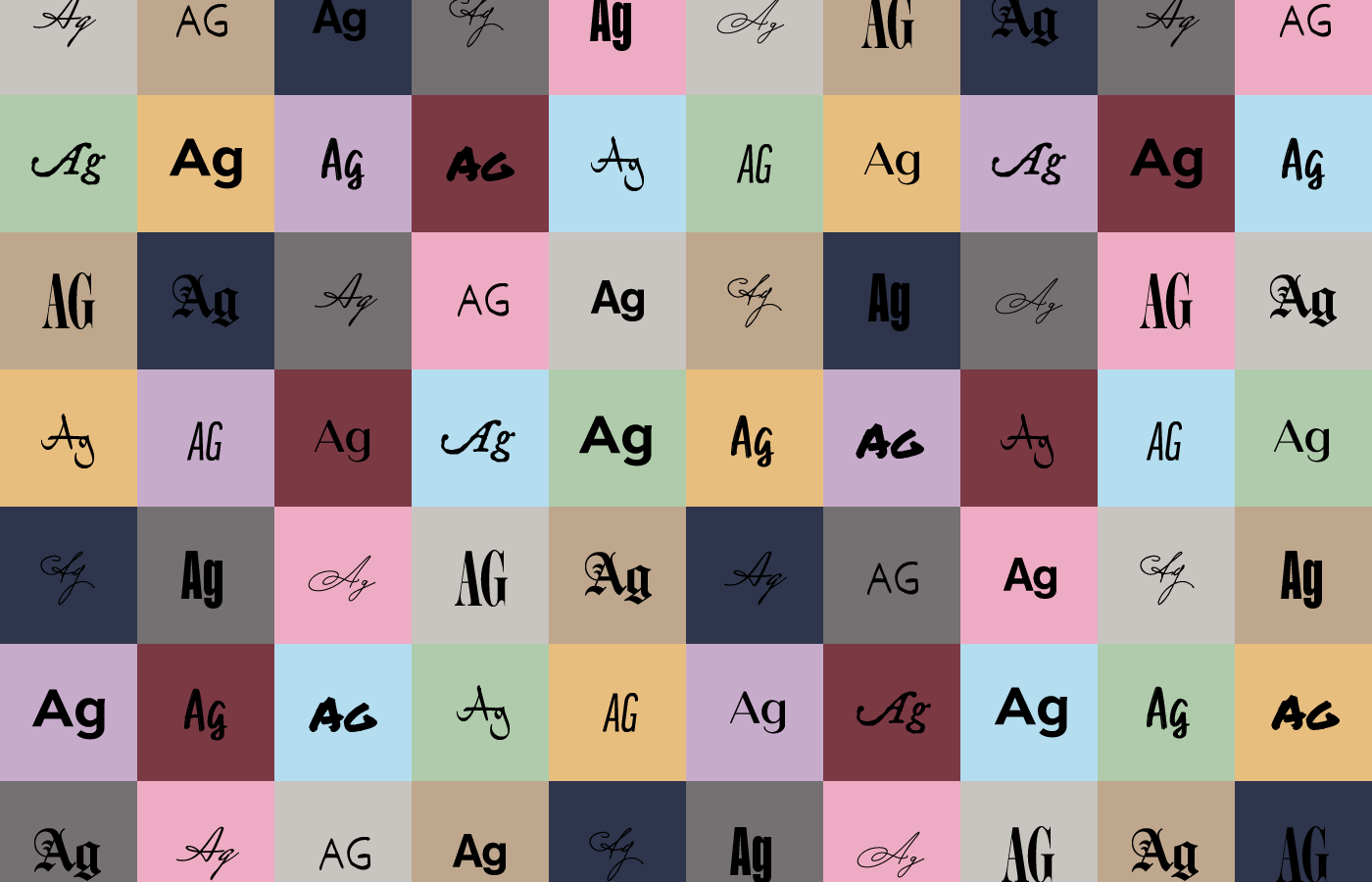 Taylor Swift: fonts through the eras