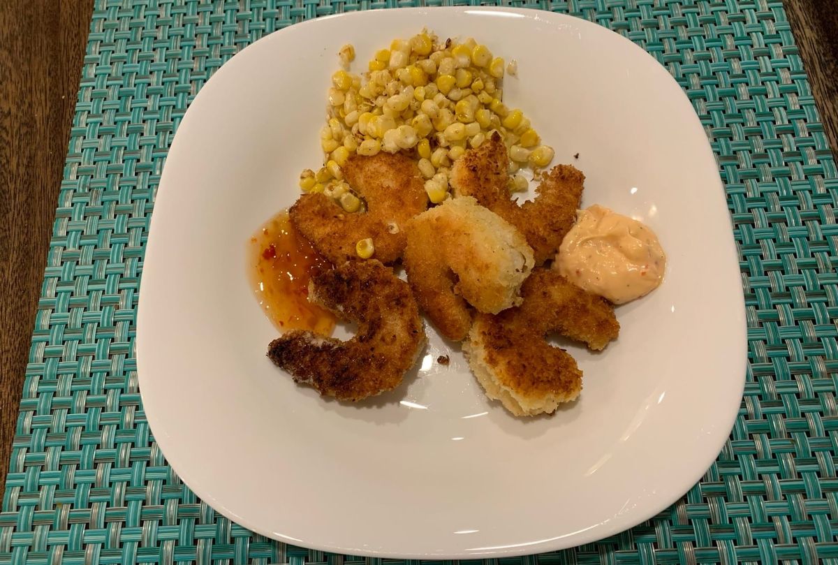 Coconut Shrimp with Two Dipping Sauces from The Official Netflix Cookbook (The Sea Beast)