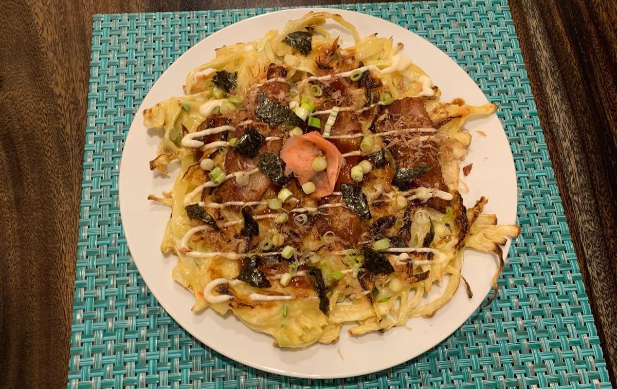 Okonomiyaki from the Tomb Raider Cookbook