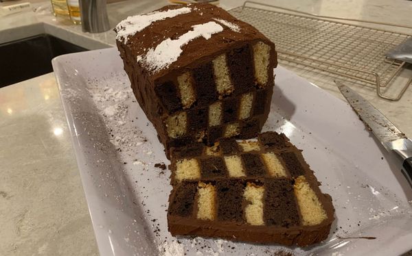 Chocolate Chessboard Cake from The Official Netflix Cookbook (The Queen's Gambit)