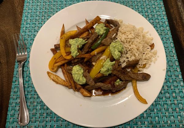Lomo Saltado from the Tomb Raider Cookbook