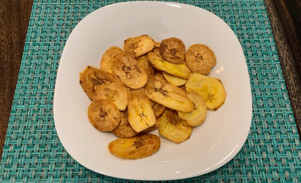 Plantain Chips from the Tomb Raider Cookbook