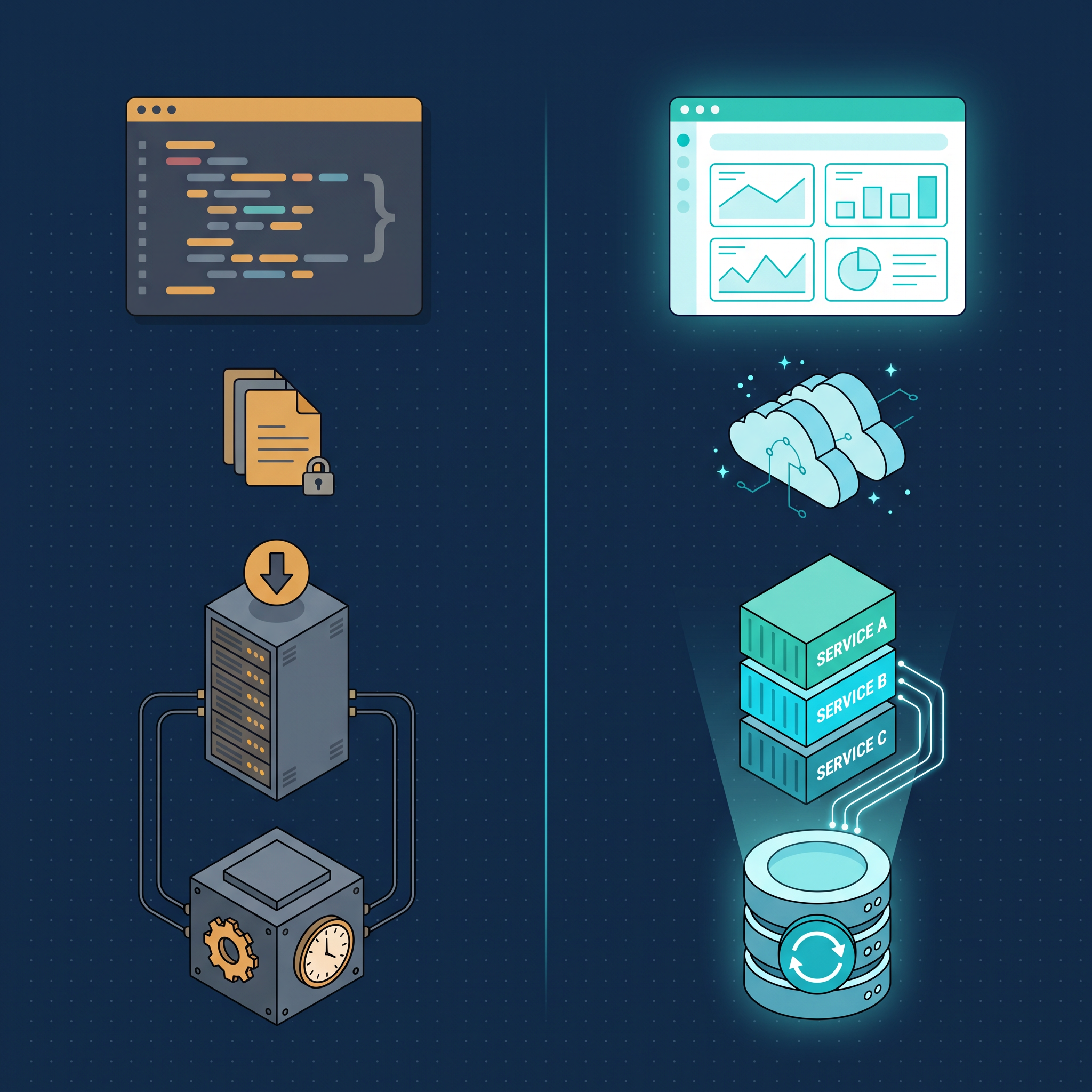 Figure 1: Illustration from old to new.