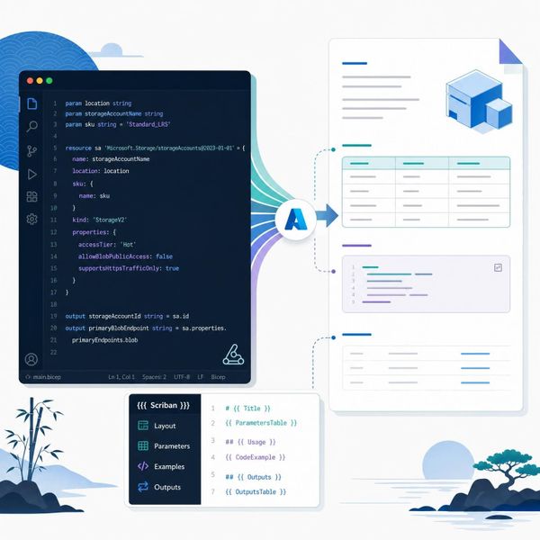 How to turn your Bicep modules into documentation with bicep docs generate