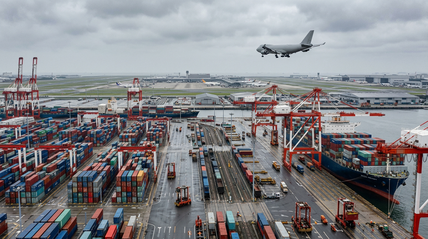 해상 및 항공 물류의 영향 구조 비교