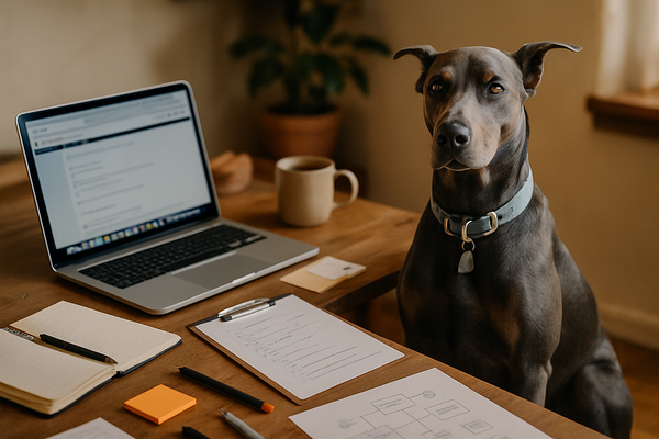 How to Exist as a Solopreneur with Three AI Friends and a Dog
