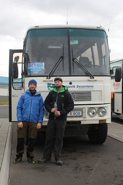 Me and Adam in front of the bus