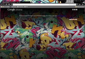 My current Google Crome theme by Marc Ecko