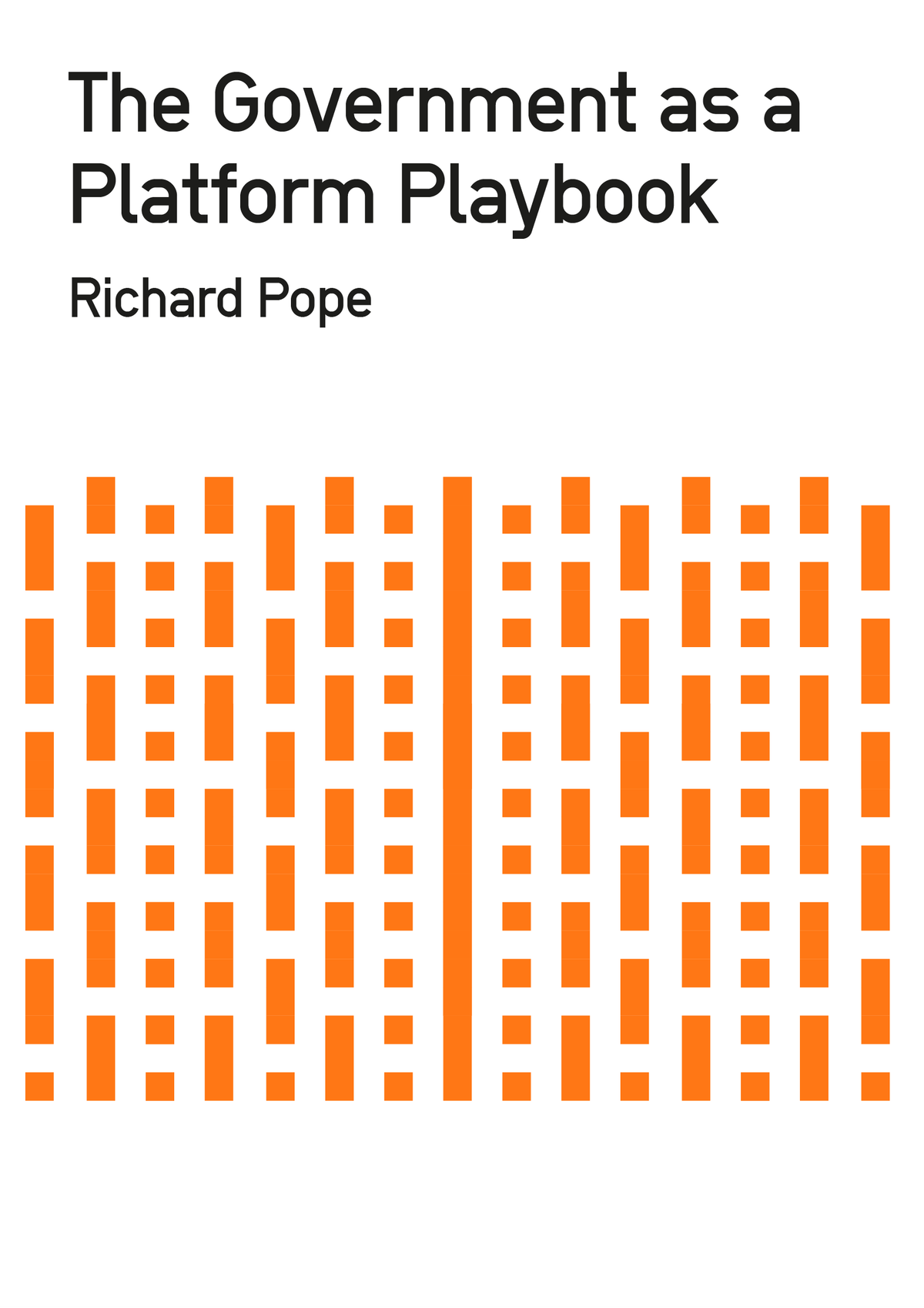 The Government as a Platform Playbook