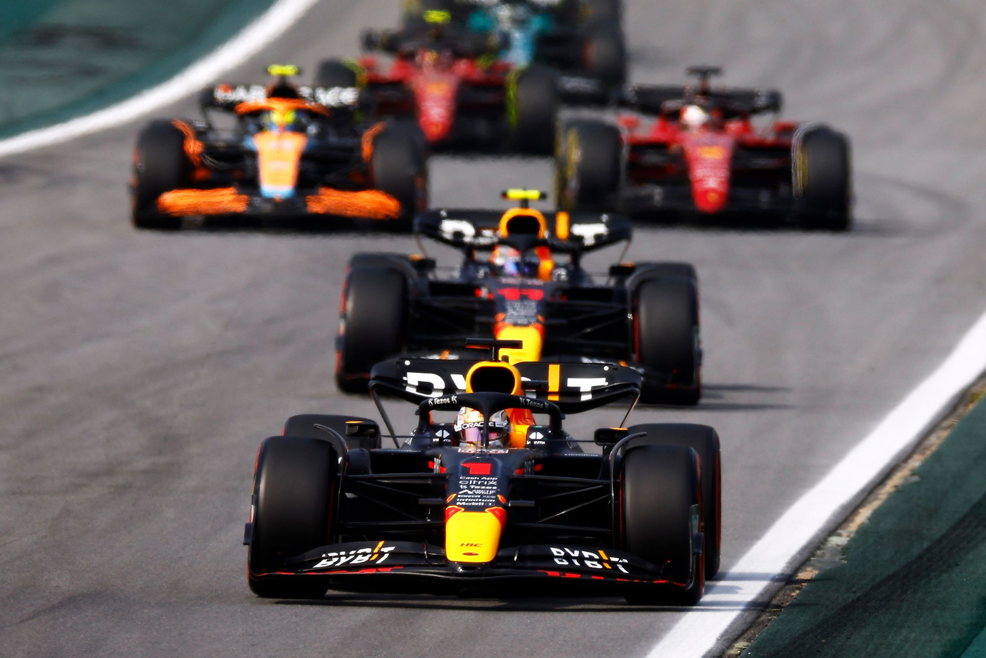 Max Verstappen and Sergio Perez, Red Bull, F1