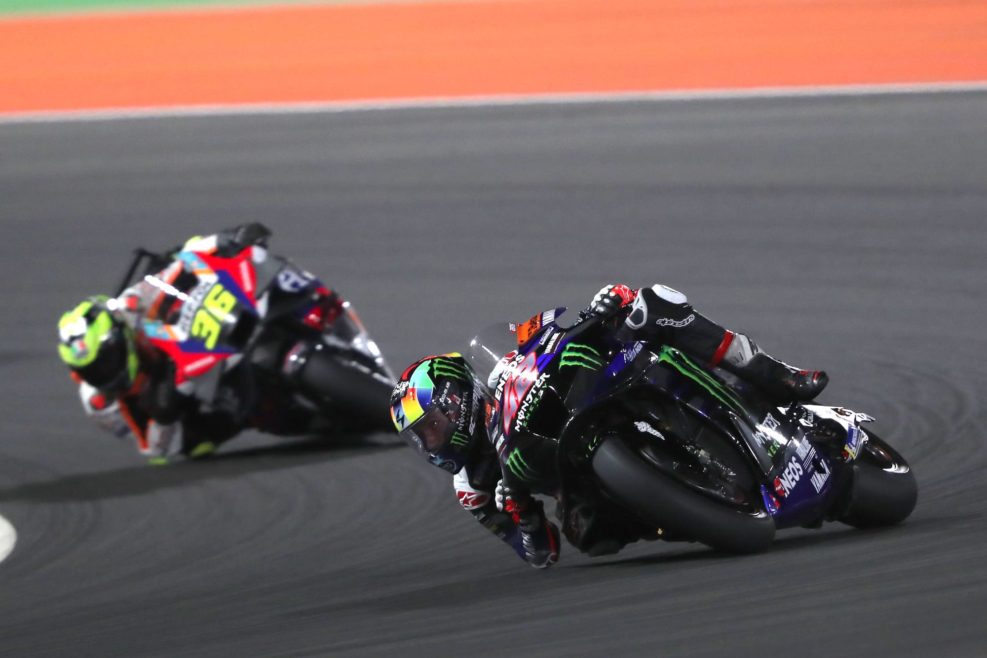 Alex Rins, Yamaha, and Joan Mir, Honda, MotoGP