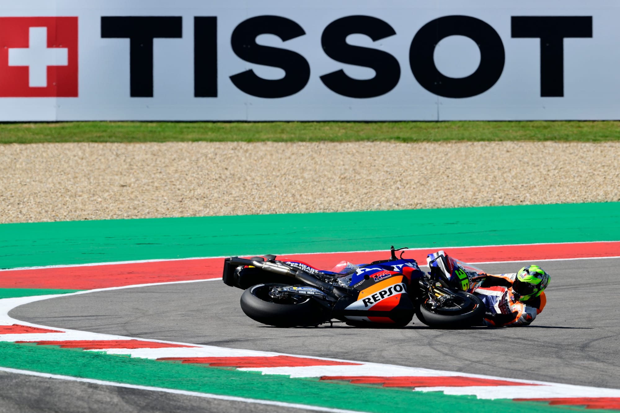 Joan Mir crash, Honda, MotoGP