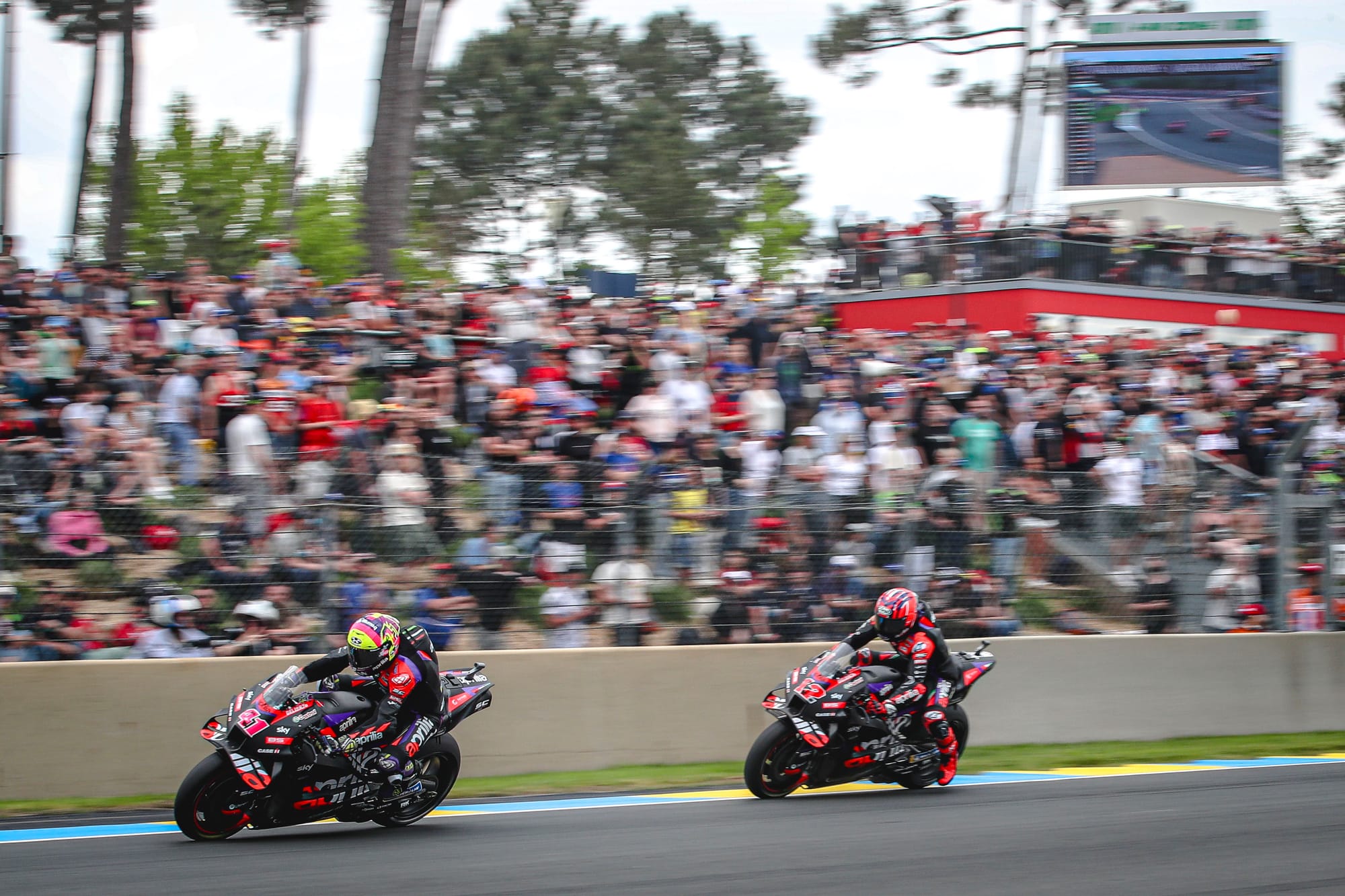 Aleix Espargaro and Maverick Vinales, Aprilia, MotoGP