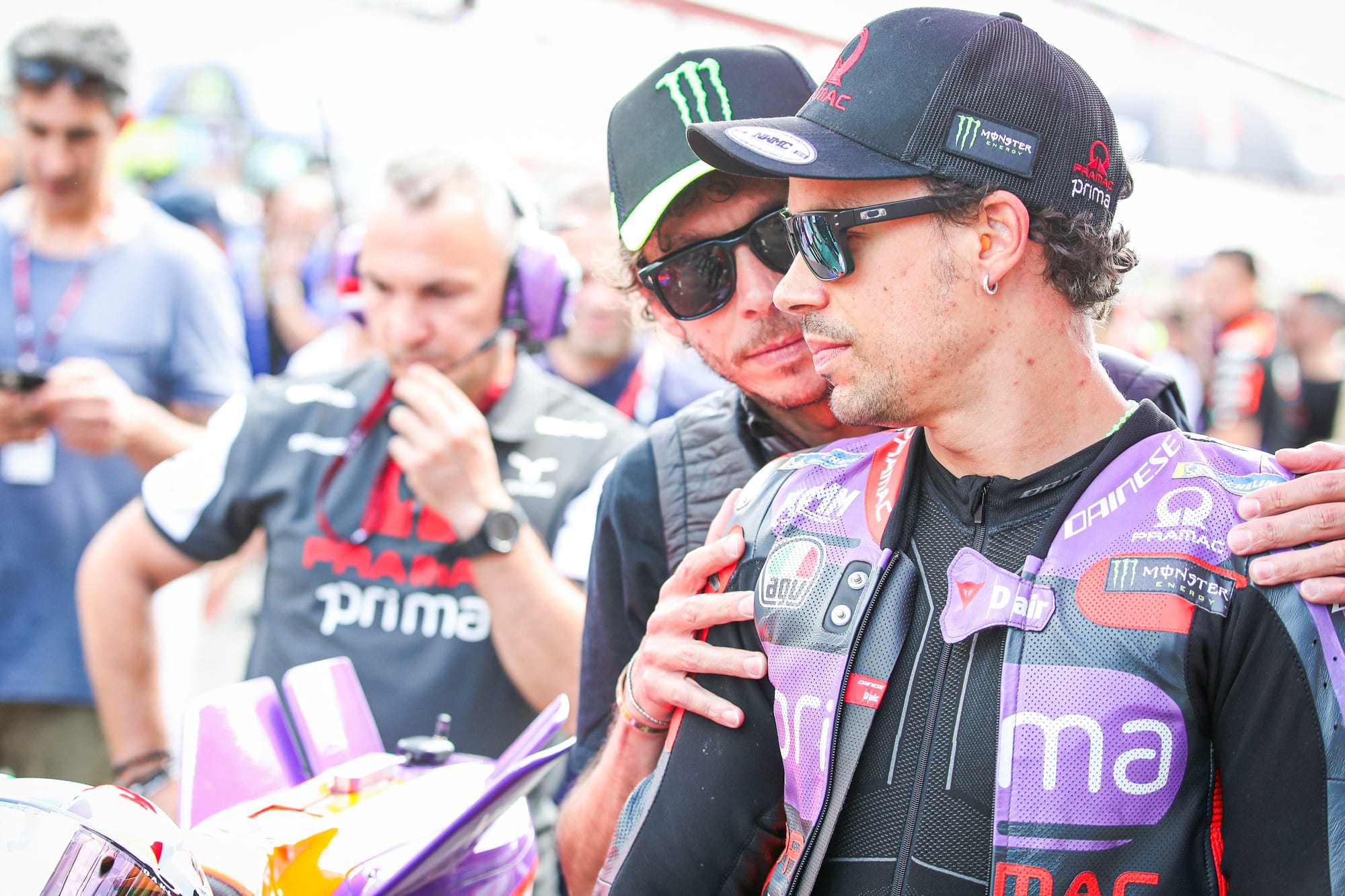 Franco Morbidelli and Valentino Rossi