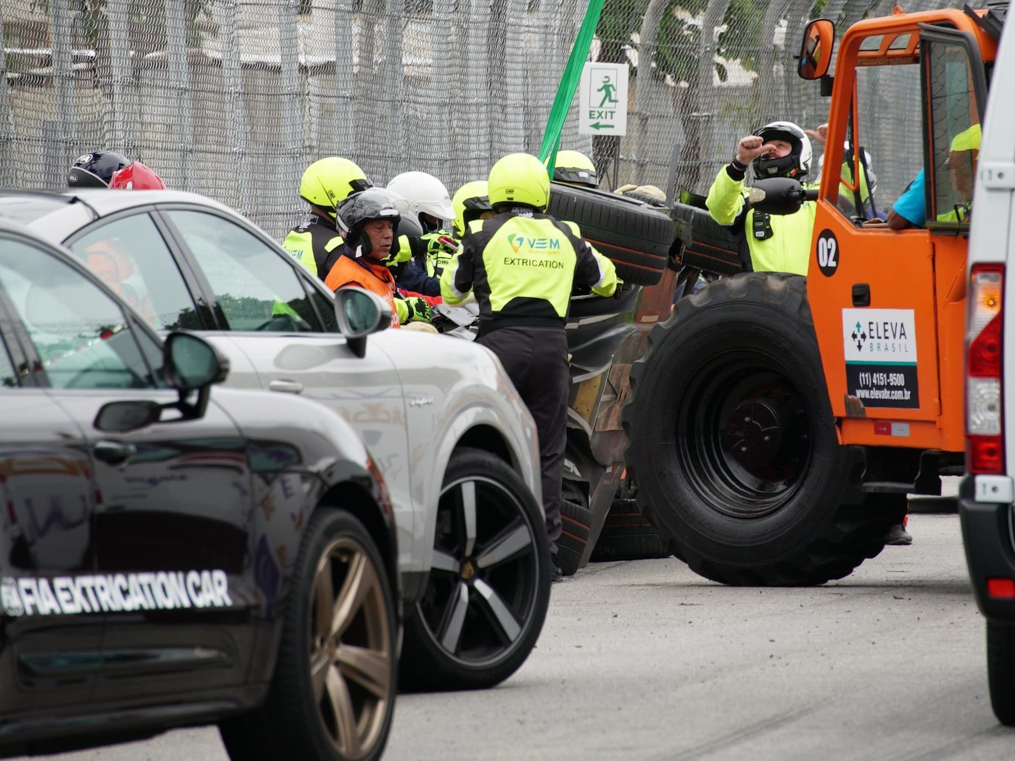 Pascal Wehrlein crash, Formula E, extraction