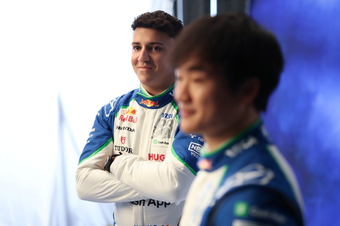 Yuki Tsunoda and Isack Hadjar, Racing Bulls, F1