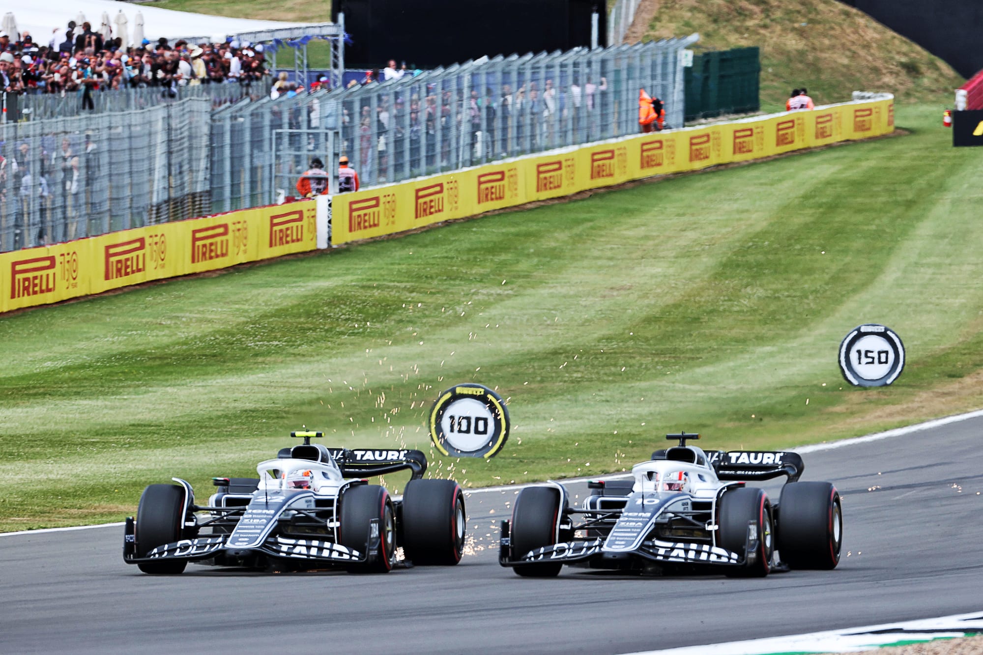 Yuki Tsunoda and Pierre Gasly AlphaTauri British Grand Prix 2022