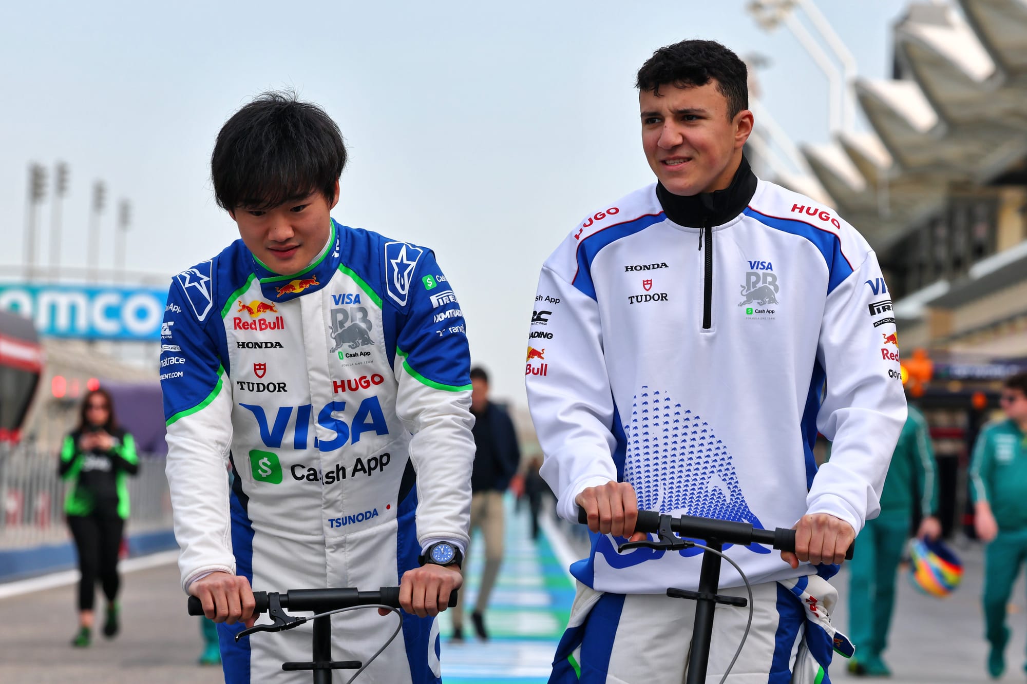 Yuki Tsunoda and Isack Hadjar