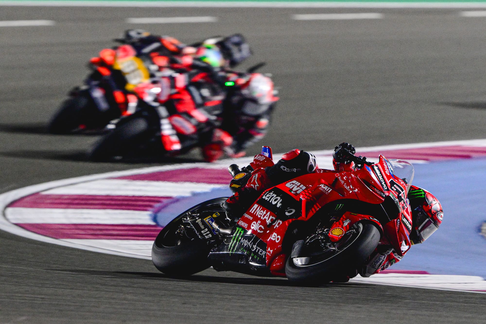 Pecco Bagnaia during the Qatar GP sprint race