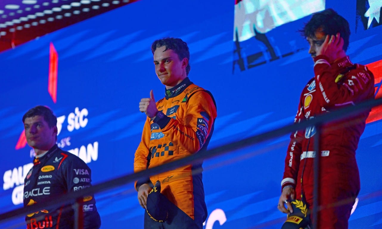 Saudi Arabian GP podium