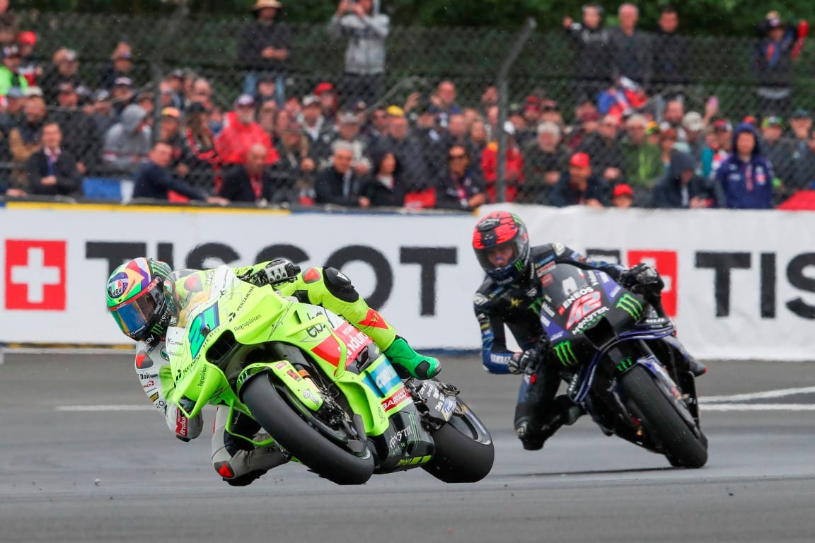 Franco Morbidelli, VR46 Ducati, and Alex Rins, Yamaha, MotoGP